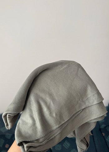 Mint Yeşili Penye Kadın Şal, Dökümlü - Görsel 5