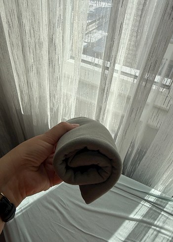 Mint Yeşili Penye Kadın Şal, Dökümlü - Görsel 6