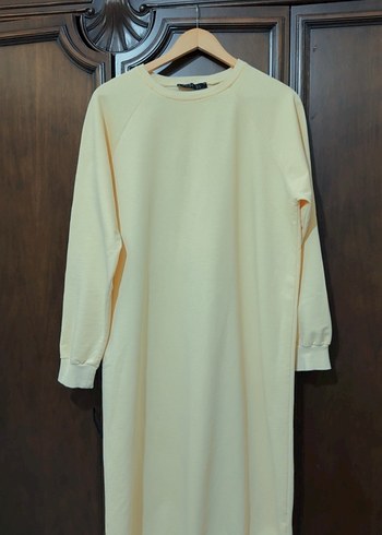 Sarı Midi Kadın Triko Elbise - Görsel 9