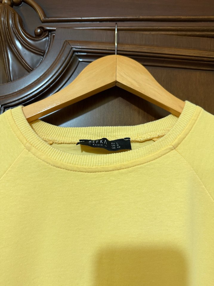 Sarı Midi Kadın Triko Elbise - Görsel 5