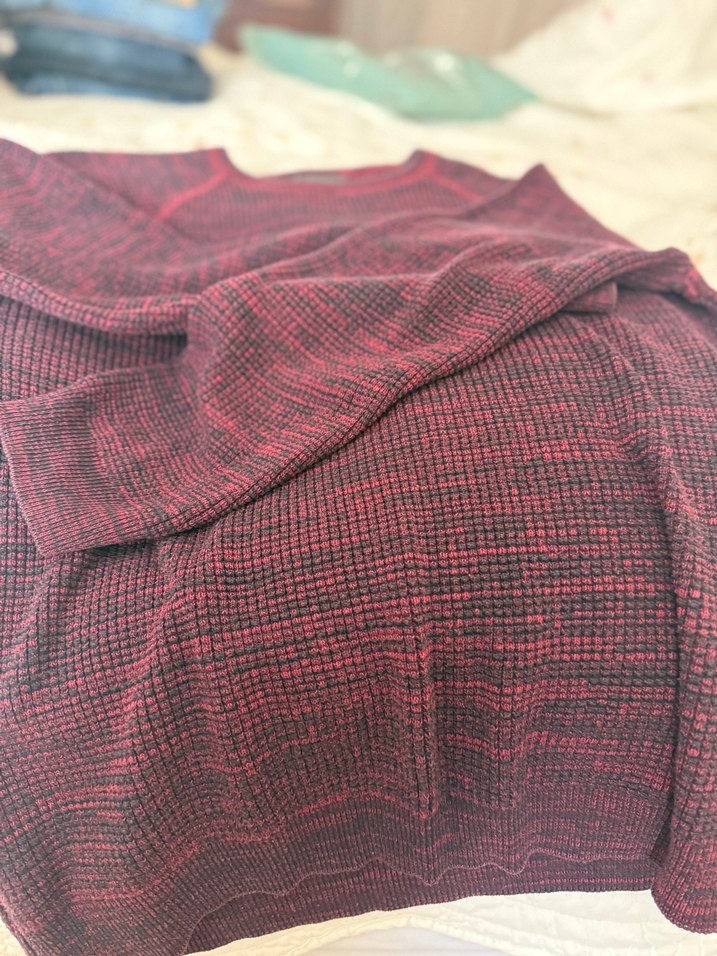 Bordo Erkek Triko Uzun Kollu Kazak - Görsel 4