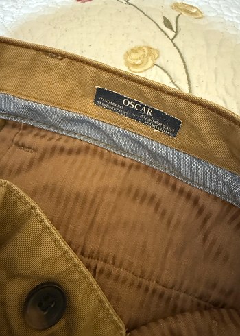 Düğmeli Loose Fit Kahverengi Erkek Pantolon - Görsel 5