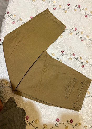 Düğmeli Loose Fit Kahverengi Erkek Pantolon - Görsel 10