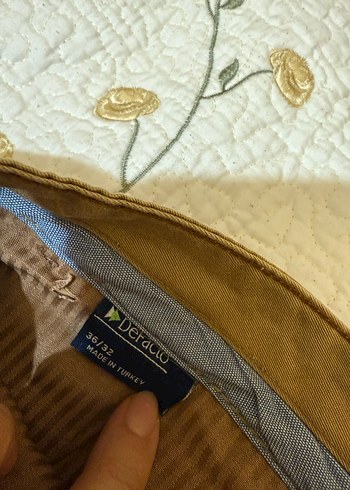 Düğmeli Loose Fit Kahverengi Erkek Pantolon - Görsel 9