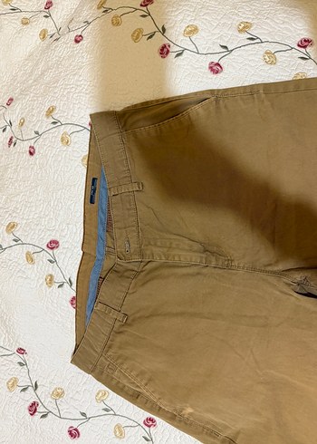 Düğmeli Loose Fit Kahverengi Erkek Pantolon - Görsel 3