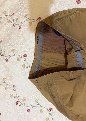 Düğmeli Loose Fit Kahverengi Erkek Pantolon - Görsel 7