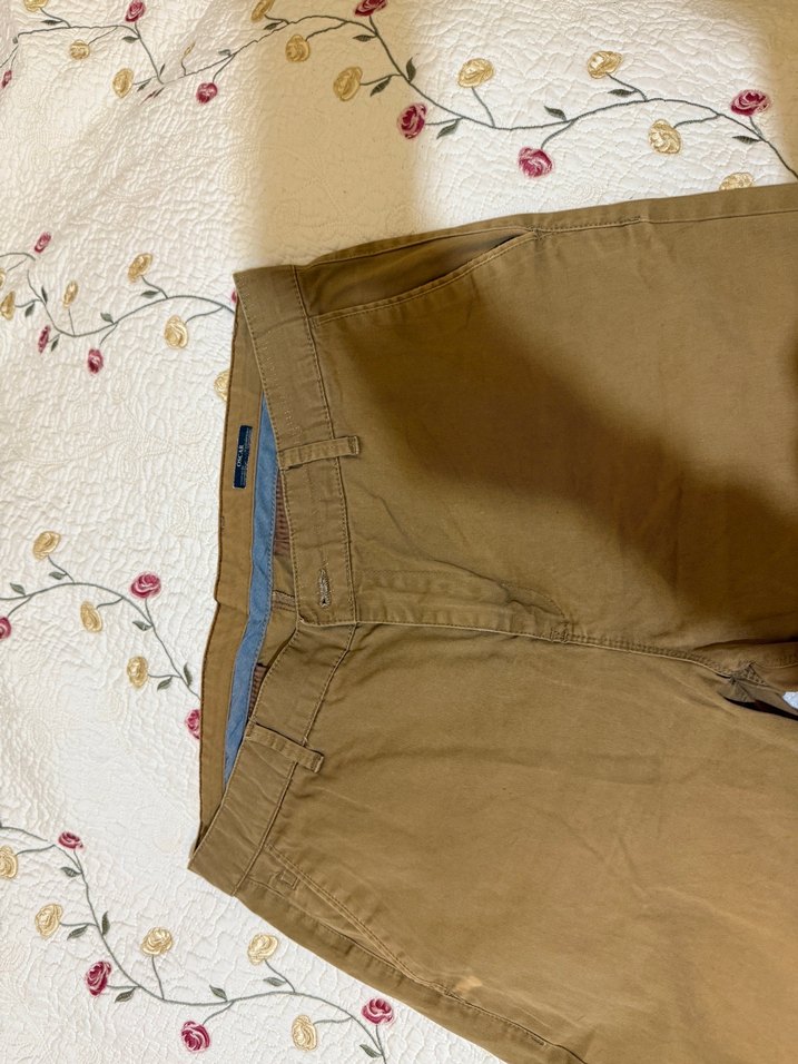 Düğmeli Loose Fit Kahverengi Erkek Pantolon - Görsel 3