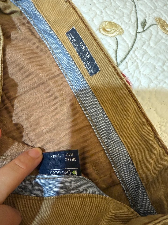 Düğmeli Loose Fit Kahverengi Erkek Pantolon - Görsel 4