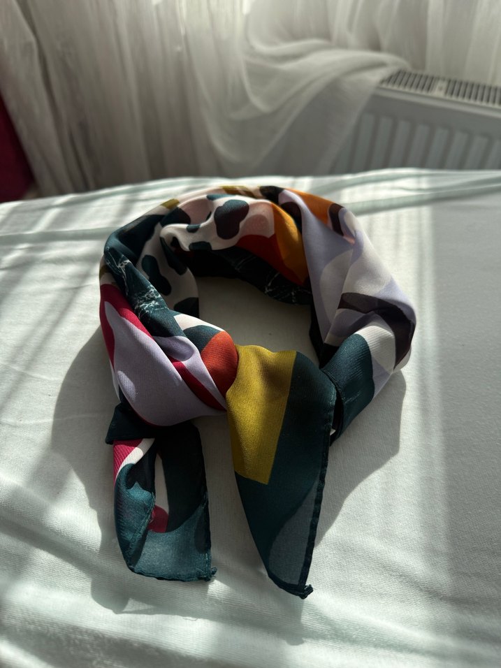 Çok Renkli Kadın Fular - Görsel 4