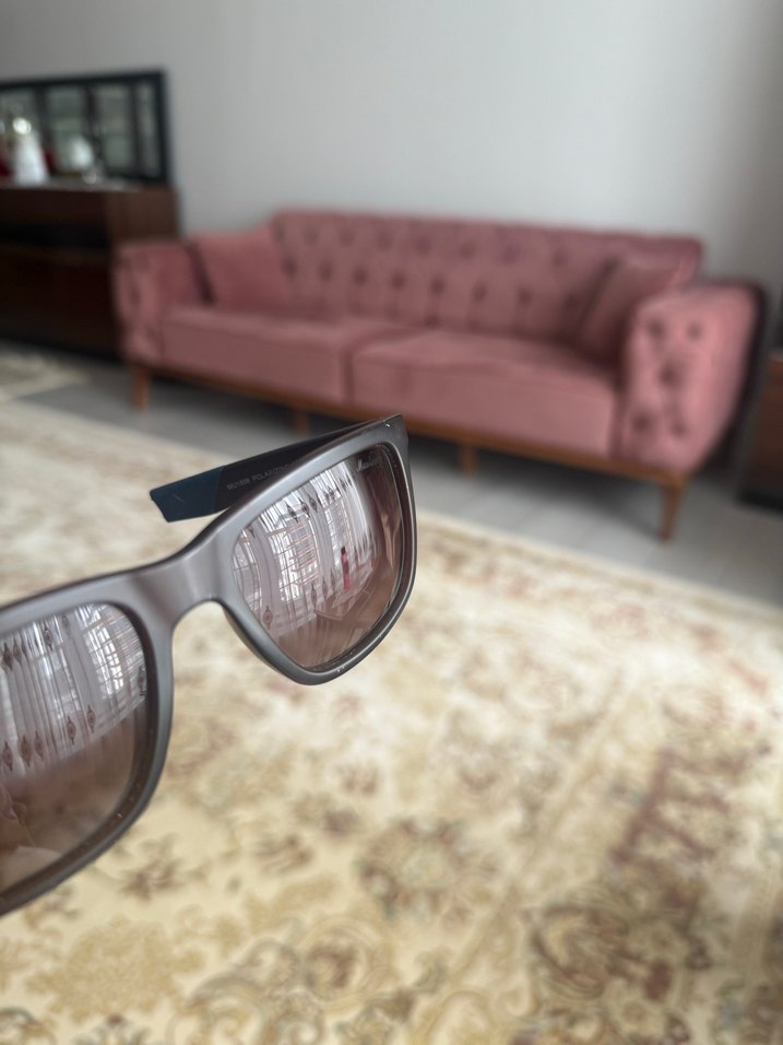 Mustang Kahverengi Gri Minimalist Erkek Güneş Gözlüğü - Görsel 2