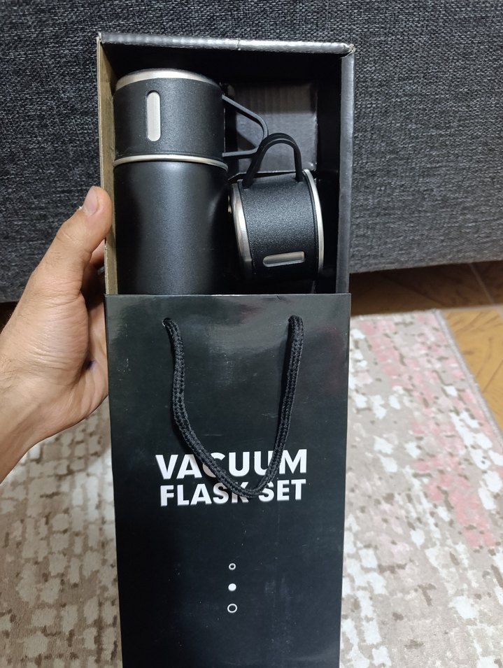 Termos 3 Bardaklı VACUUM FLASK SET - Görsel 3