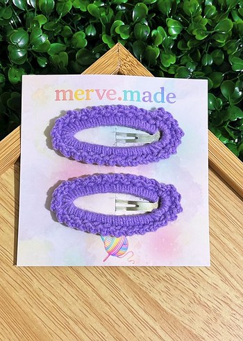 Pembe Bağcıklı Bohem Çocuk Toka Seti - Görsel 3