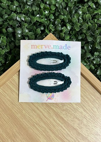 Pembe Bağcıklı Bohem Çocuk Toka Seti - Görsel 5