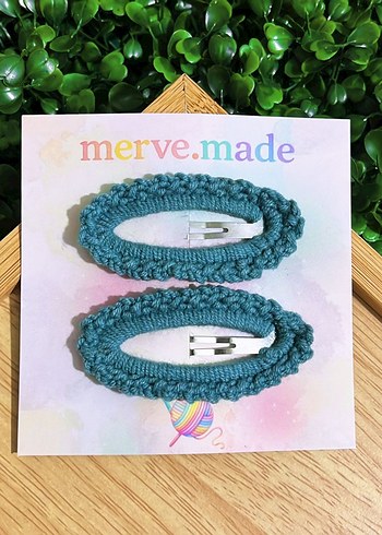 Pembe Bağcıklı Bohem Çocuk Toka Seti - Görsel 6