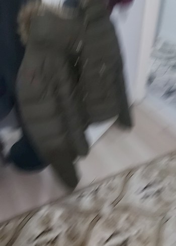 Gri Kürklü Kadın Kışlık Mont - Görsel 4