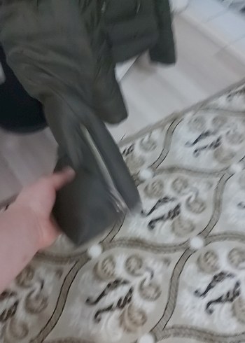 Gri Kürklü Kadın Kışlık Mont - Görsel 3