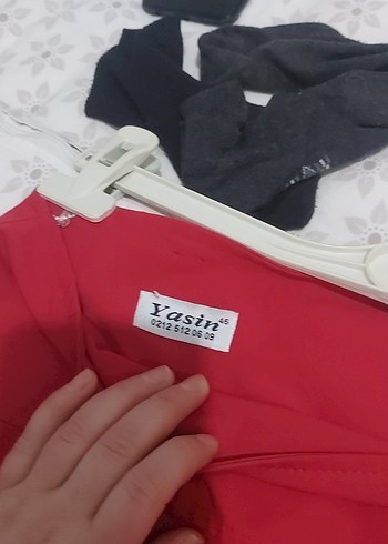 Parlak Kırmızı Midi Drapeli Kadın Etek - Görsel 5