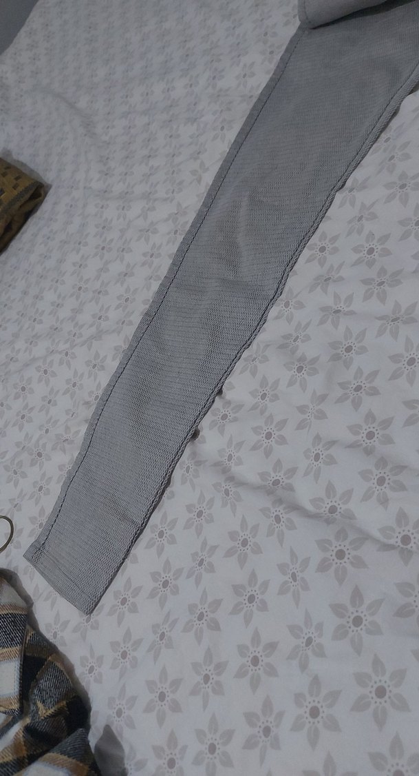 Gri Kadın Kumaş Pantolon Midi Boy - Görsel 2