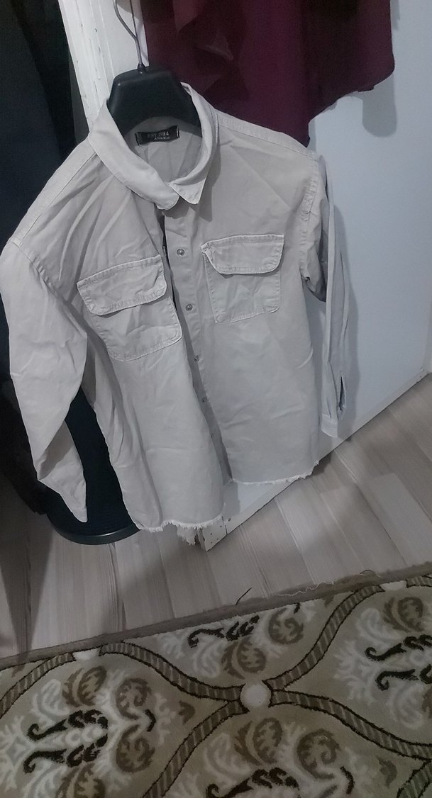 Pamuklu Beyaz Kadın Gömlek - Görsel 2