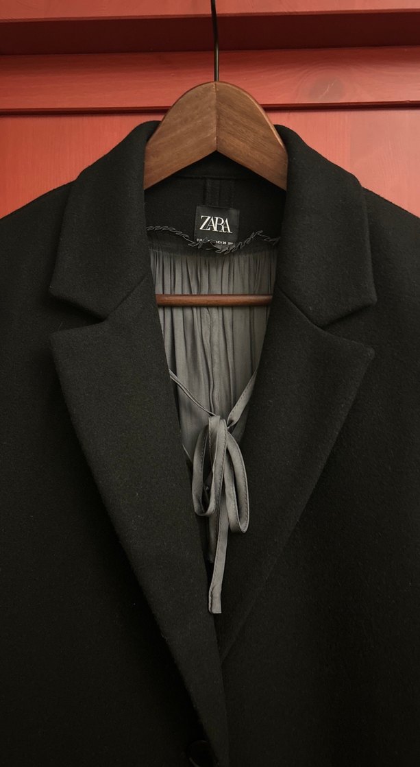 Siyah Uzun Klasik Kaban - Görsel 2