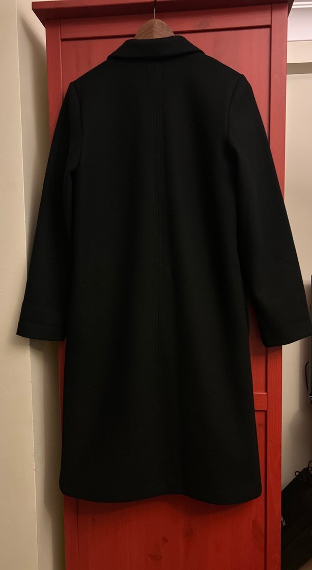 Siyah Uzun Klasik Kaban - Görsel 4