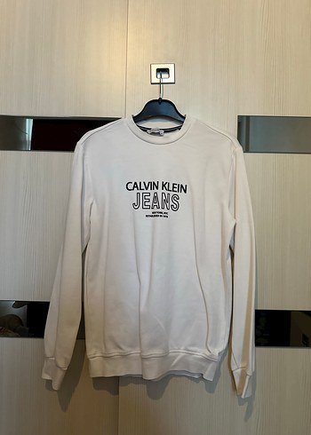 Calvin Klein Jeans Beyaz Sweatshirt
