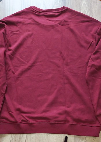 Bordo Erkek Sweatshirt - Görsel 3