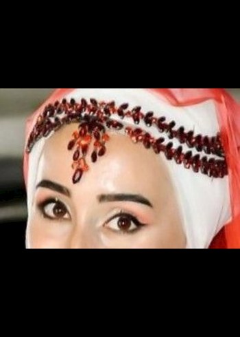 Uzun Kırmızı kına gecesi aksesuarı - Görsel 2