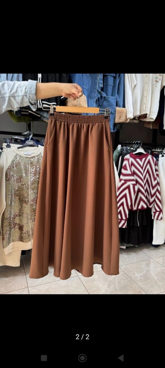 Siyah Salaş Uzun Etek - Görsel 2