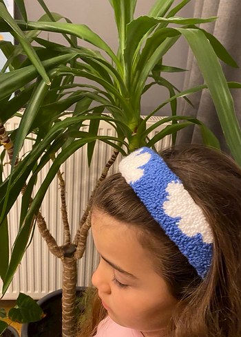 Mavi Bulut Desenli punch Çocuk Taç - Görsel 2