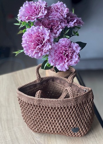 EL ÖRGÜSÜ Kahverengi Kadın Çanta - Görsel 2