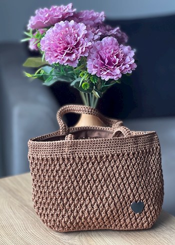 EL ÖRGÜSÜ Kahverengi Kadın Çanta - Görsel 4