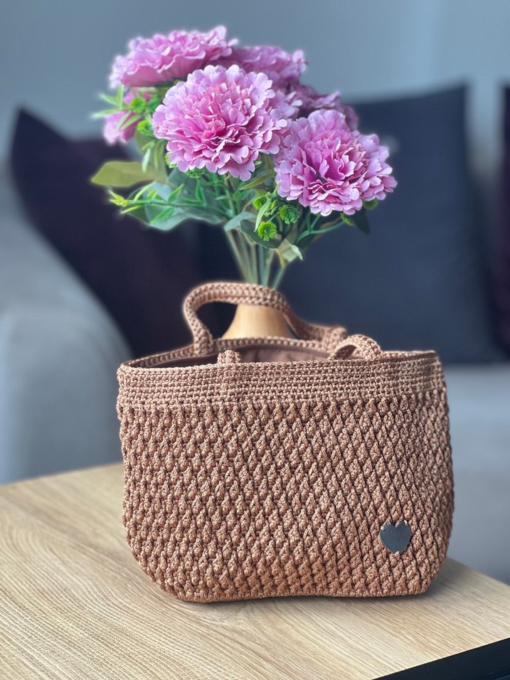 EL ÖRGÜSÜ Kahverengi Kadın Çanta - Görsel 3