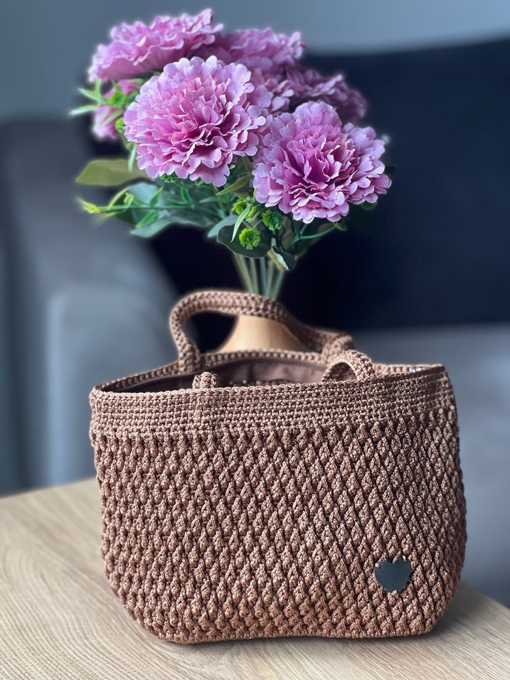 EL ÖRGÜSÜ Kahverengi Kadın Çanta - Görsel 4