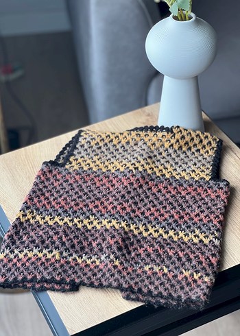 Bohem Çok Renkli Kız Örme Yelek - Görsel 2