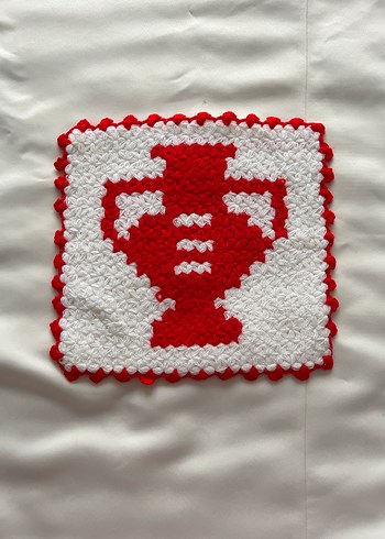 Renkli Örgü Banyo Lif Seti 5 Adet - Görsel 4