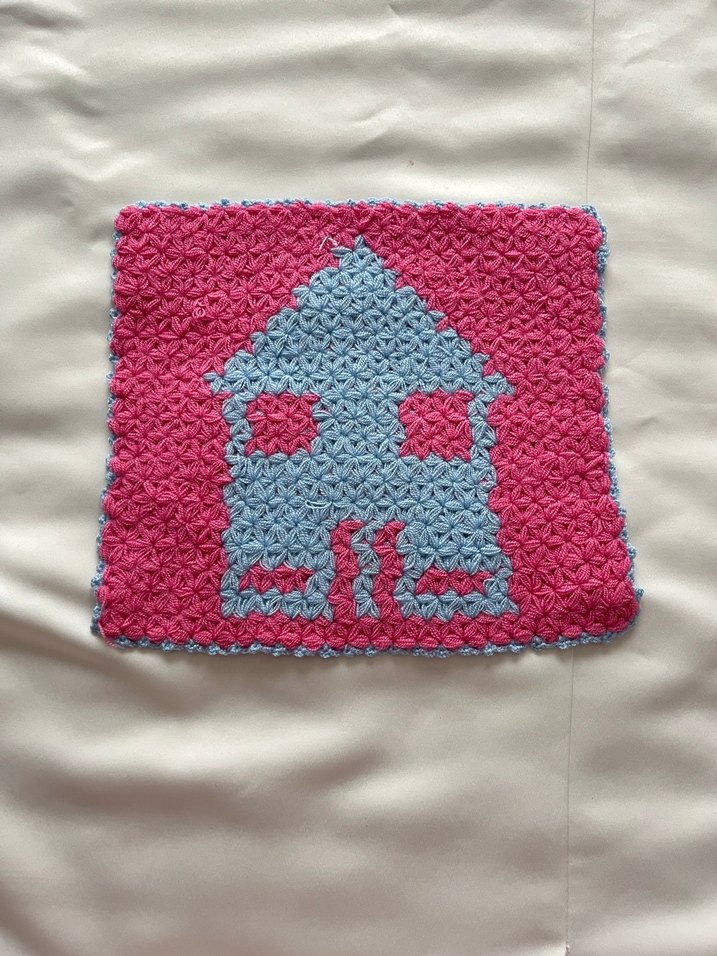 Renkli Örgü Banyo Lif Seti 5 Adet - Görsel 3