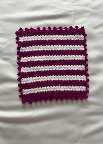 Renkli Örgü Banyo Lif Seti - Görsel 2