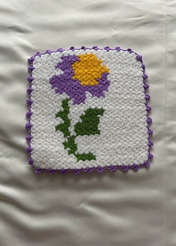 Renkli Örgü Banyo Lif Seti - Görsel 4