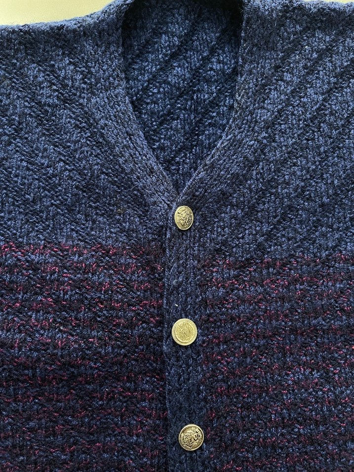 Erkek Çocuk Lacivert Örgü Süveter - Görsel 3