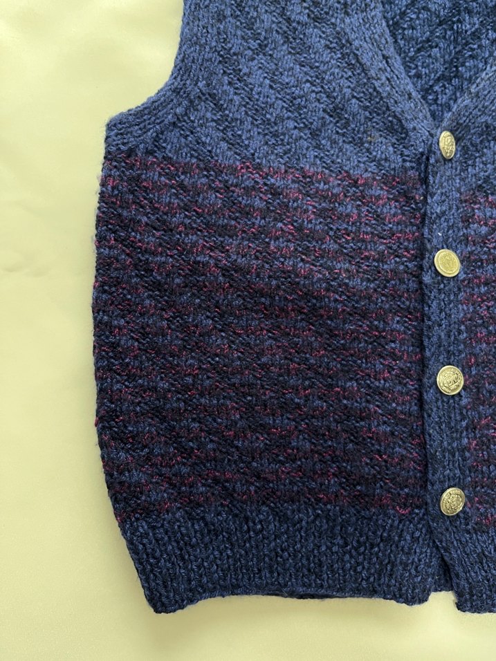 Erkek Çocuk Lacivert Örgü Süveter - Görsel 4