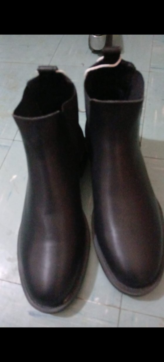 Siyah Bağcıklı Erkek Kauçuk Bot - Görsel 3