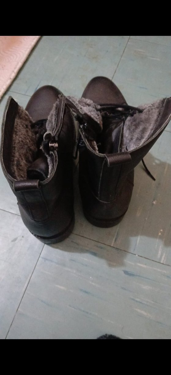 Kürk Detaylı Kahverengi Deri Erkek Bot - Görsel 3