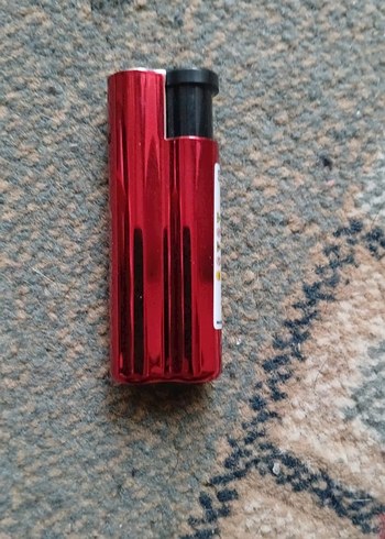 Kırmızı Metal Mini Çakmak - Görsel 3