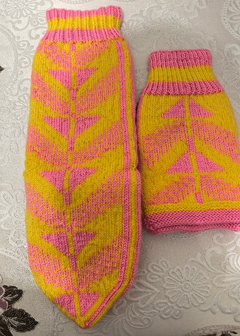 Kız Çocuk Renkli Örgü Çorap - Görsel 2