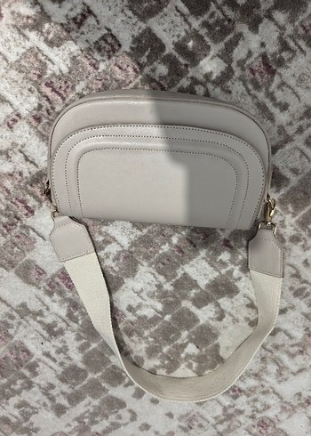 Beyaz Deri Modern Klasik Kadın Çanta - Görsel 3