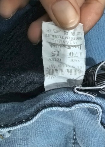 Gri Mavi Rahat Kesim Kadın Kot Pantolon - Görsel 6