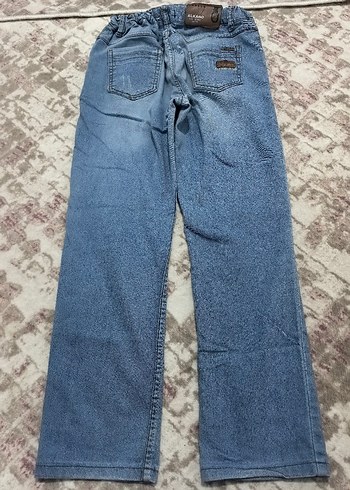 Gri Mavi Rahat Kesim Kadın Kot Pantolon - Görsel 3