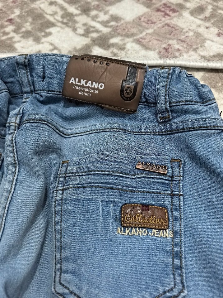 Gri Mavi Rahat Kesim Kadın Kot Pantolon - Görsel 4