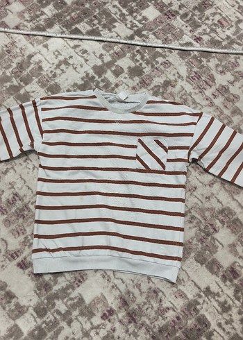 Erkek Çocuk Çizgili Uzun Kollu Sweatshirt - Görsel 2